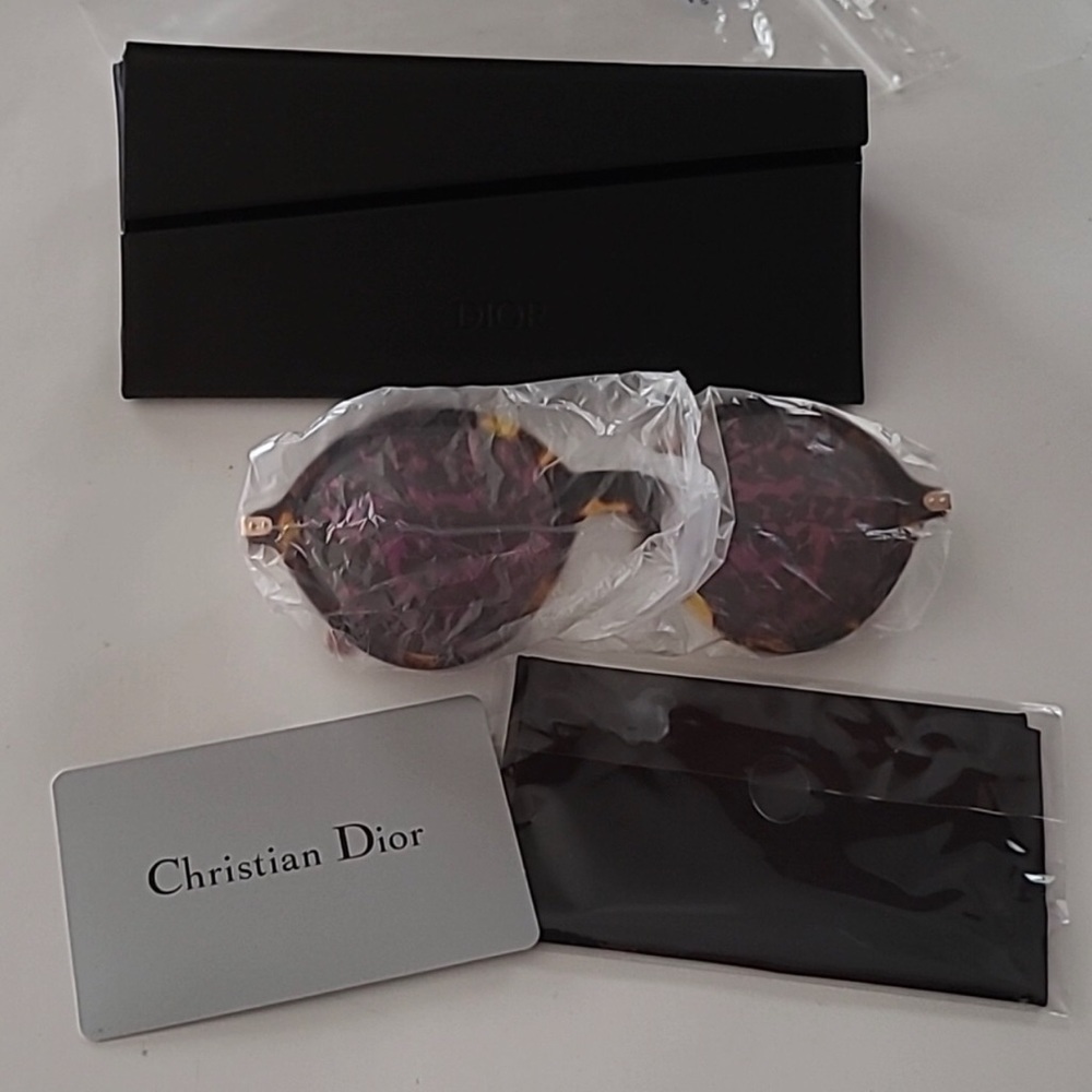 NEW.  Christian Dior Umbrage Havana Red Gold Sunglasses